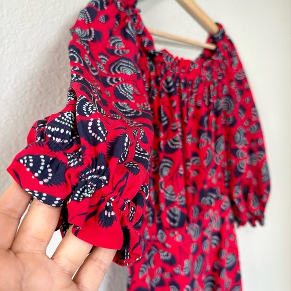 SALONI Grace Silk Off the Shoulder Dress - Picture 10 of 14